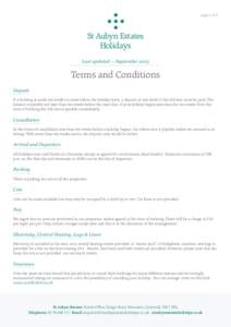 page 1 of 2  Last updated — September 2013 Terms and Conditions Deposit