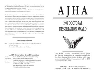 struggles among elites, depending on dissenting official sources to frame muckraking stories, marginalizing social movement actors, and calling for federal intervention but discouraging public action to solve social prob