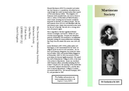 James Martineau / English people / Martineau / Norwich / British people / Feminism / Harriet Martineau