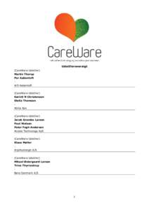 CareWare 2013 Udstilleroversigt