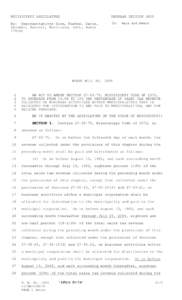 MISSISSIPPI LEGISLATURE  REGULAR SESSION 2005 By: Representatives Gunn, Parker, Davis, Snowden, Barnett, Martinson, Lott, Baker