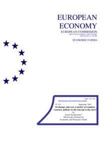 European Economy. Economic Papers 191. Exchange rates are a matter of common concern: policies in the run-up to the euro?