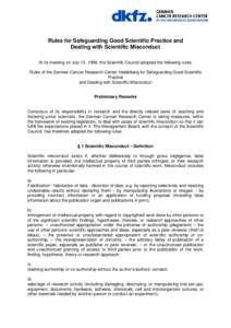 German Cancer Research Center / Science / Scientific literature / Massachusetts Institute of Technology / Academia / Technology / Scientific misconduct / Ombudsman / Michael E. Mann