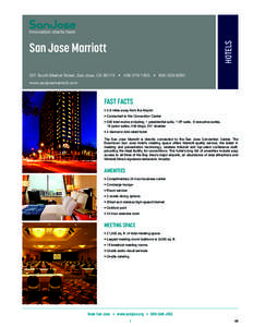 California / Team San Jose / Downtown San Jose / Hotel / Marriott International / San Jose /  California / San Jose Convention Center / Tourism