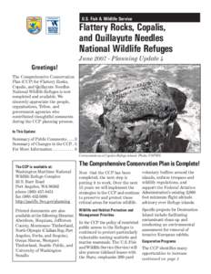 U.S. Fish & Wildlife Service  Flattery Rocks, Copalis, and Quillayute Needles National Wildlife Refuges June[removed]Planning Update 4