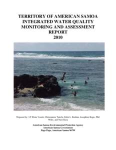 TERRITORY OF AMERICAN SAMOA INTEGRATED WATER QUALITY MONITORING AND ASSESSMENT REPORT 2010