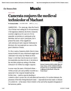 Boston Camerata conjures medieval technicolor of Guillaume de Ma...  http://www.bostonglobe.com/arts/music[removed]boston-camerat...