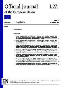 Official Journal  L 271 of the European Union ★