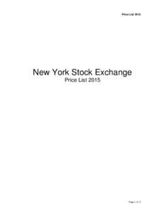 Price List[removed]New York Stock Exchange Price List[removed]Page 1 of 22