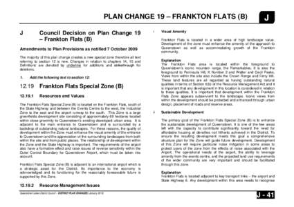 PLAN CHANGE 19 – FRANKTON FLATS (B) J Council Decision on Plan Change 19 – Frankton Flats (B)