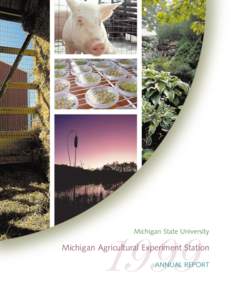 1999  Michigan State University Michigan Agricultural Experiment Station ANNUAL REPORT