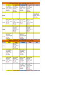 GRCC Master Schedule - Byron Center High School- Fall 2014 Start Times 8:00 AM  Monday