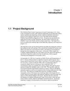 Chapter 1  Introduction 1.1 Project Background The California State Coastal Conservancy (Coastal Conservancy), U.S. Army