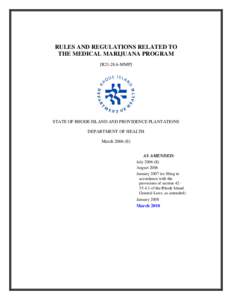 Medical Marijuana Program- Final Regs - March 2010