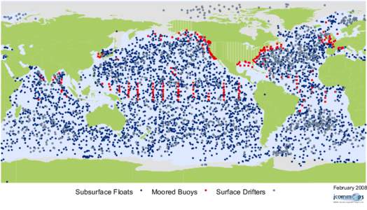 Subsurface Floats  Moored Buoys Surface Drifters