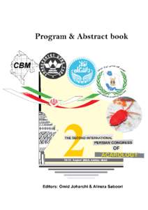 Program & Abstract book of the Second International Persian Congress of Acarology Editors: Omid Joharchi & Alireza Saboori