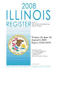 Volume 32, Issue 32 August 8, 2008 Pages[removed] TABLE OF CONTENTS August 08, 2008 Volume 32, Issue 32