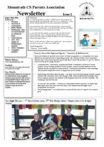 Mountrath CS Parents Association  Newsletter Issue 2-May 2014 In this issue: