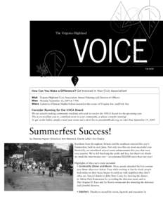 The Virginia-Highland  VOICE Fall 2009