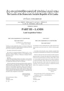 Subdivisions of Sri Lanka / Kurunegala District / Asia / Alawwa Divisional Secretariat / Land Acquisition Act / Beruwala / Divisional Secretariats of Sri Lanka / Geography of Sri Lanka / Sri Lanka
