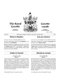 The Royal Gazette Gazette royale