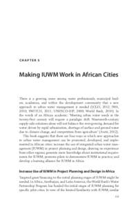 The Future of Water in African Cities - ISBN: 