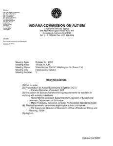 Members Sen. Kent Adams, Chairperson Sen. Marvin Riegsecker Sen. Allie Craycraft Sen. Connie Sipes Rep. Vanessa Summers