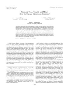 Journal of Experimental Psychology: Human Perception and Performance 2009, Vol. 35, No. 5, 1598 –1617 © 2009 American Psychological Association/$12.00 DOI: a0016456