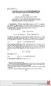 Institute of Mathematical Statistics is collaborating with JSTOR to digitize, preserve, and extend access to The Annals of Probability. ® www.jstor.org  