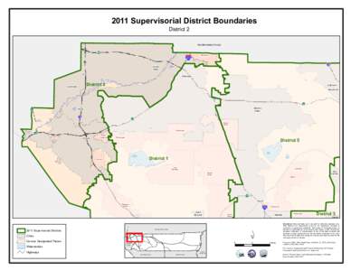 2011 Supervisorial District Boundaries District 2 San Bernardino County  60