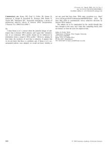 Commentary on: Krane DE, Ford S, Gilder JR, Inman K, Jamieson A, Koppl R, Kornfield IL, Risinger DM, Rudin N, Taylor MS, Thompson WC. Sequential unmasking: a means of minimizing observer effects in forensic DNA interpret