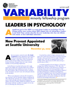 summer[removed]VARIABILITY minority fellowship program