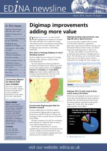 March 2014, Volume 19, Issue 1  In this Issue... Digimap improvements add even more value[removed]Mobile developments at