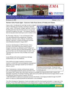 California Emergency Management Agency / Ohio / National Flood Insurance Program / Federal Emergency Management Agency / State of emergency / Public safety / Emergency management / Management
