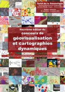 Salon de la Géomatique Festival International de Géographie de Saint-Dié-des-Vosges - 27ème édition Samedi - dimanche 30 septembre - 2 octobre 2016