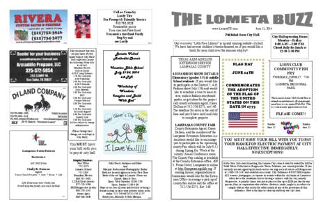 Lometa Independent School District / Lometa /  Texas / Lampasas County /  Texas / Lampasas /  Texas / Killeen – Temple – Fort Hood metropolitan area / Geography of Texas / Texas