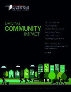 DRIVING  THE CASE FOR LOCAL, COMMUNITY IMPACT