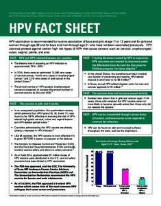 The University of Texas MD Anderson Cancer Center, and UTHealth Medical School and UTHealth School of Public Health, part of The University of Texas Health Science Center at Houston (UTHealth), and The Immunization Partn