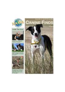 Newsletter for NASAR K9 Handlers  CANINE FINDS Volume 6, Issue 2  Inside This Issue