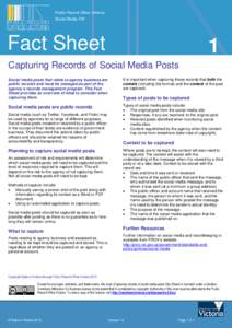 Social Media Fact Sheet 1