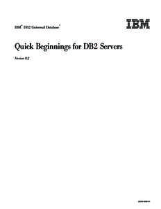 Quick Beginnings for DB2 Servers