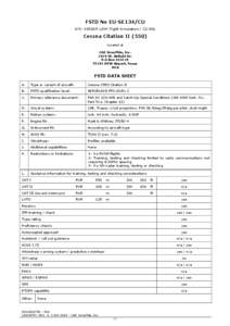 FSTD No EU-SE134/CU S/N: SINGER-LINK Flight Simulation / C2-001 Cessna Citation II[removed]Located at CAE SimuFlite, Inc.