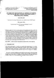 Geographical Systems, 1996, Vol. 3, ppReprints available directly from the publisher Photocopying permitted by license only © 1996 OPA (Overseas Publishers Association)