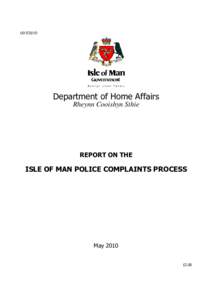 GD[removed]Department of Home Affairs Rheynn Cooishyn Sthie  REPORT ON THE