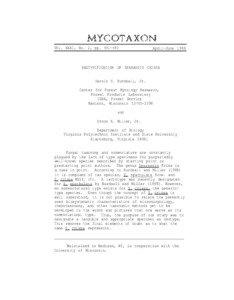 MYCOTAXON: NEOTYPIFICATIOIN OF SPARASSIS CRISPA