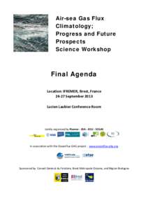 Air-sea Gas Flux Climatology; Progress and Future Prospects Science Workshop