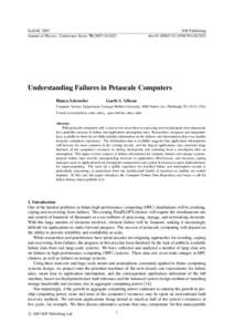 Failure / Survival analysis / Statistics / Parallel computing / RAID / Application checkpointing / Hard disk drive / Failure rate / Reliability engineering / Computer hardware / Computing / Fault-tolerant computer systems