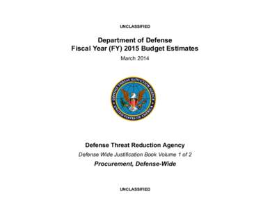 UNCLASSIFIED  Department of Defense Fiscal Year (FY[removed]Budget Estimates March 2014