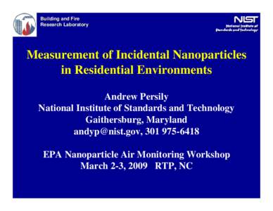 Draft Presentation Panel on Assessment   Building and Fire Research Laboratory  Jack Snell, Director March 10, 2000