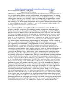 Southern Campaign American Revolution Pension Statements & Rosters Pension application of William Knight R6031 fn16NC Transcribed by Will Graves[removed]Methodology: Spelling, punctuation and/or grammar have been correc